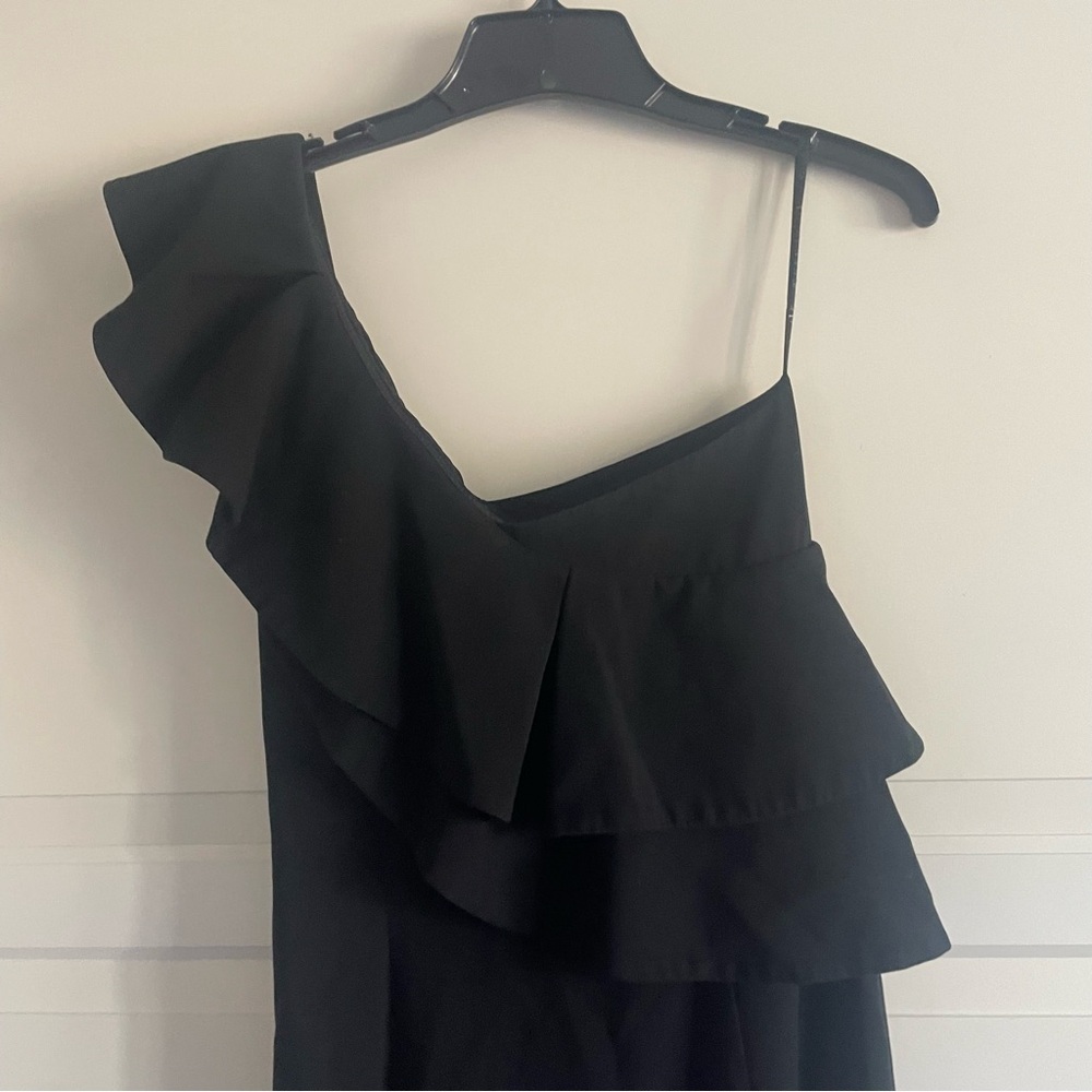 Black Halo Eve Manala One Shoulder Ruffled Mermaid Maxi Prom Dress 22758 - Picture 6 of 11